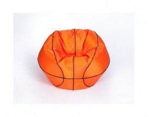 Кресло-мешок Баскетбольный мяч большой оранжево-черное в Снежинске - snezhinsk.ok-mebel.com | фото 1