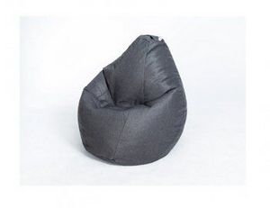 Кресло-мешок Груша велюр темно - серое большое в Снежинске - snezhinsk.ok-mebel.com | фото 1