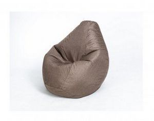 Кресло-мешок Груша велюр коричневое большое в Снежинске - snezhinsk.ok-mebel.com | фото 1