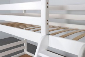 АДЕЛЬ Кровать двухъярусная с наклонной лестницей (белый) в Снежинске - snezhinsk.ok-mebel.com | фото 6