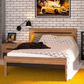 АФИНА А3в Кровать 1400 (крафт) в Снежинске - snezhinsk.ok-mebel.com | фото 2