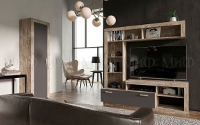 Ангара Шкаф 2-х створчатый (Графит/дуб юкон) в Снежинске - snezhinsk.ok-mebel.com | фото 3