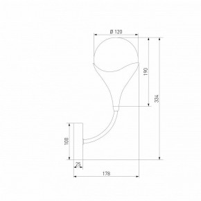 Бра Eurosvet Calyx 60168/1 латунь в Снежинске - snezhinsk.ok-mebel.com | фото 3