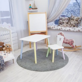 Детский комплект стол и стул «Корона» Rolti Baby (белый/цветной, массив березы/мдф) в Снежинске - snezhinsk.ok-mebel.com | фото 2