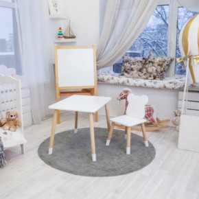 Детский комплект стол и стул «Мишка» Rolti Baby (белый/береза, массив березы/мдф) в Снежинске - snezhinsk.ok-mebel.com | фото 3