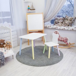 Детский комплект стол и стул «Мишка» Rolti Baby (белый/цветной, массив березы/мдф) в Снежинске - snezhinsk.ok-mebel.com | фото 2