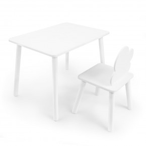 Детский комплект стол и стул «Облачко» Rolti Baby (белый/белый, массив березы/мдф) в Снежинске - snezhinsk.ok-mebel.com | фото 1