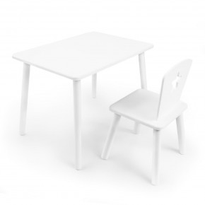 Детский комплект стол и стул «Звезда» Rolti Baby (белый/белый, массив березы/мдф) в Снежинске - snezhinsk.ok-mebel.com | фото