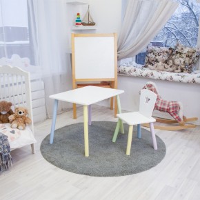 Детский комплект стол и стул «Звезда» Rolti Baby (белый/цветной, массив березы/мдф) в Снежинске - snezhinsk.ok-mebel.com | фото 2