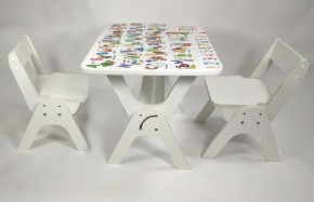 Детский растущий стол-парта и два стула Я САМ "Умка-Дуо" (Алфавит) в Снежинске - snezhinsk.ok-mebel.com | фото