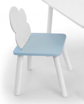 Детский стул Облачко (Белый/Голубой/Белый) в Снежинске - snezhinsk.ok-mebel.com | фото 1