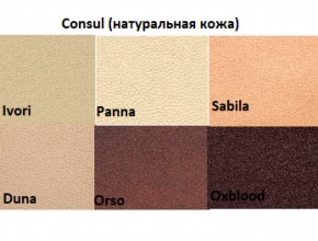 Диван двухместный Алекто Consul натуральная кожа в Снежинске - snezhinsk.ok-mebel.com | фото 5