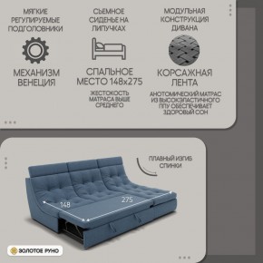 Диван Монако-2 (ППУ) в Снежинске - snezhinsk.ok-mebel.com | фото 3