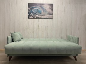 Диван Престиж-3 (НПБ) велюр Sensey mist green в Снежинске - snezhinsk.ok-mebel.com | фото 3