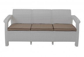 Диван Yalta Premium Sofa 3 Set (Ялта) белый (+подушки под спину) в Снежинске - snezhinsk.ok-mebel.com | фото 2