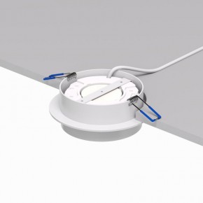 DK2090-WH Встраиваемый светильник FLAT, IP 20, до 15 Вт, GX53, LED, белый, алюминий в Снежинске - snezhinsk.ok-mebel.com | фото 3