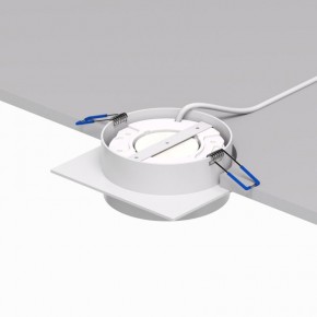 DK2091-WH Встраиваемый светильник FLAT, IP 20, до 15 Вт, GX53, LED, белый, алюминий в Снежинске - snezhinsk.ok-mebel.com | фото 4