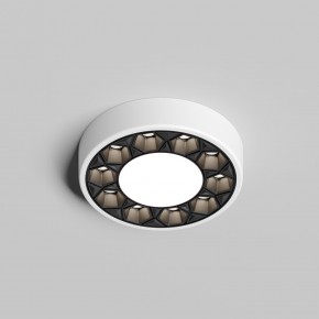 DK2440-WB Встраиваемый светильник DUAL 5+5 Вт, LED 4000K, IP 20, d90mm, белый/черный, алюминий/акрил в Снежинске - snezhinsk.ok-mebel.com | фото