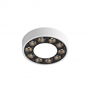 DK2440-WB Встраиваемый светильник DUAL 5+5 Вт, LED 4000K, IP 20, d90mm, белый/черный, алюминий/акрил в Снежинске - snezhinsk.ok-mebel.com | фото 4