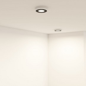 DK2440-WB Встраиваемый светильник DUAL 5+5 Вт, LED 4000K, IP 20, d90mm, белый/черный, алюминий/акрил в Снежинске - snezhinsk.ok-mebel.com | фото 6