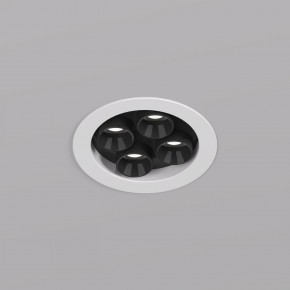 DK2510-WB Встраиваемый светильник SPACE со светодиодом d65 220V 8W 38° 4000К IP20 белый/черный алюминий в Снежинске - snezhinsk.ok-mebel.com | фото
