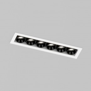 DK2514-WB Встраиваемый светильник SPACE со светодиодом L126mm 220V 10W 38° 4000К IP20 белый/черный алюминий в Снежинске - snezhinsk.ok-mebel.com | фото
