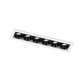 DK2514-WB Встраиваемый светильник SPACE со светодиодом L126mm 220V 10W 38° 4000К IP20 белый/черный алюминий в Снежинске - snezhinsk.ok-mebel.com | фото 5