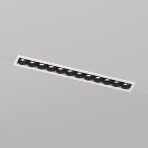 DK2515-WB Встраиваемый светильник SPACE со светодиодом L240mm 220V 20W 38° 4000К IP20 белый/черный алюминий в Снежинске - snezhinsk.ok-mebel.com | фото