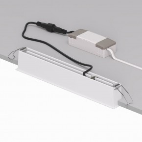 DK2515-WB Встраиваемый светильник SPACE со светодиодом L240mm 220V 20W 38° 4000К IP20 белый/черный алюминий в Снежинске - snezhinsk.ok-mebel.com | фото 3