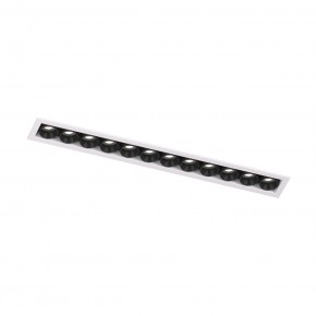 DK2515-WB Встраиваемый светильник SPACE со светодиодом L240mm 220V 20W 38° 4000К IP20 белый/черный алюминий в Снежинске - snezhinsk.ok-mebel.com | фото 4