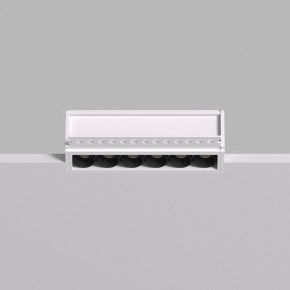 DK2531-WB Встраиваемый светильник SPACE со светодиодом под шпатлевку L126mm 220V 10W 38° 4000К IP20 белый/черный алюминий в Снежинске - snezhinsk.ok-mebel.com | фото 4