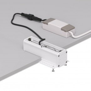 DK2531-WB Встраиваемый светильник SPACE со светодиодом под шпатлевку L126mm 220V 10W 38° 4000К IP20 белый/черный алюминий в Снежинске - snezhinsk.ok-mebel.com | фото 5