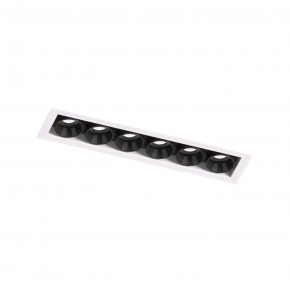 DK2531-WB Встраиваемый светильник SPACE со светодиодом под шпатлевку L126mm 220V 10W 38° 4000К IP20 белый/черный алюминий в Снежинске - snezhinsk.ok-mebel.com | фото 6