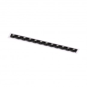 DK2532-WB Встраиваемый светильник SPACE со светодиодом под шпатлевку L240mm 220V 20W 38° 4000К IP20 белый/черный алюминий в Снежинске - snezhinsk.ok-mebel.com | фото 5