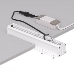 DK2532-WB Встраиваемый светильник SPACE со светодиодом под шпатлевку L240mm 220V 20W 38° 4000К IP20 белый/черный алюминий в Снежинске - snezhinsk.ok-mebel.com | фото 6