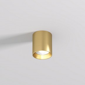 DK2610-SB Накладной светильник SHINE TUBE со светодиодом, D70*H80, IP20, 3000К, 10W, RA?90, сатинированная латунь, алюминий в Снежинске - snezhinsk.ok-mebel.com | фото