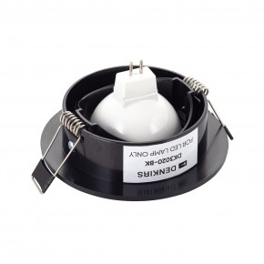 DK3020-BK Встраиваемый светильник, IP 20, 10 Вт, GU5.3, LED, черный, пластик в Снежинске - snezhinsk.ok-mebel.com | фото 3