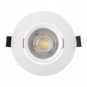 DK3020-WH Встраиваемый светильник, IP 20, 10 Вт, GU5.3, LED, белый, пластик в Снежинске - snezhinsk.ok-mebel.com | фото