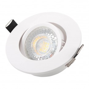 DK3020-WH Встраиваемый светильник, IP 20, 10 Вт, GU5.3, LED, белый, пластик в Снежинске - snezhinsk.ok-mebel.com | фото 2