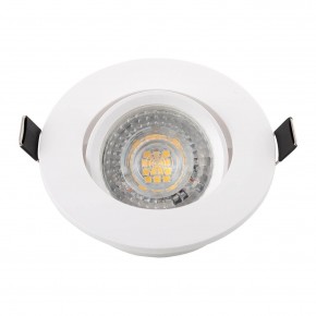 DK3020-WH Встраиваемый светильник, IP 20, 10 Вт, GU5.3, LED, белый, пластик в Снежинске - snezhinsk.ok-mebel.com | фото 4