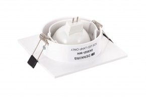 DK3021-WH Встраиваемый светильник, IP 20, 10 Вт, GU5.3, LED, белый, пластик в Снежинске - snezhinsk.ok-mebel.com | фото 4
