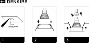 DK3021-WH Встраиваемый светильник, IP 20, 10 Вт, GU5.3, LED, белый, пластик в Снежинске - snezhinsk.ok-mebel.com | фото 5