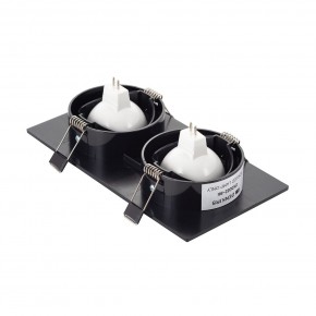 DK3022-BK Встраиваемый светильник, IP 20, 10 Вт, GU5.3, LED, черный, пластик в Снежинске - snezhinsk.ok-mebel.com | фото 3