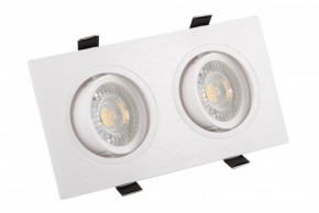 DK3022-WH Встраиваемый светильник, IP 20, 10 Вт, GU5.3, LED, белый, пластик в Снежинске - snezhinsk.ok-mebel.com | фото