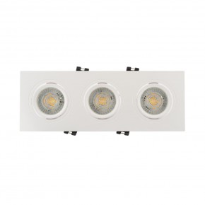 DK3023-WH Встраиваемый светильник, IP 20, 10 Вт, GU5.3, LED, белый, пластик в Снежинске - snezhinsk.ok-mebel.com | фото