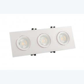 DK3023-WH Встраиваемый светильник, IP 20, 10 Вт, GU5.3, LED, белый, пластик в Снежинске - snezhinsk.ok-mebel.com | фото 2