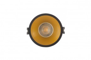 DK3026-BG Встраиваемый светильник, IP 20, 10 Вт, GU5.3, LED, черный/золотой, пластик в Снежинске - snezhinsk.ok-mebel.com | фото