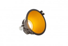 DK3026-BG Встраиваемый светильник, IP 20, 10 Вт, GU5.3, LED, черный/золотой, пластик в Снежинске - snezhinsk.ok-mebel.com | фото 3