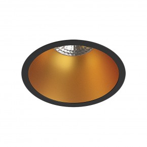 DK3026-BG Встраиваемый светильник, IP 20, 10 Вт, GU5.3, LED, черный/золотой, пластик в Снежинске - snezhinsk.ok-mebel.com | фото