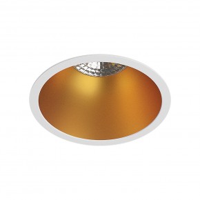 DK3026-WG Встраиваемый светильник, IP 20, 10 Вт, GU5.3, LED, белый/золотой, пластик в Снежинске - snezhinsk.ok-mebel.com | фото